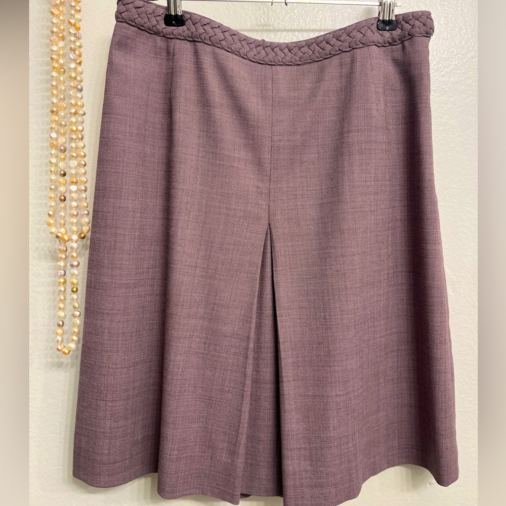 Etcetera Skirt Wool blend Lavender color with side zip closure  / Women's Size 4